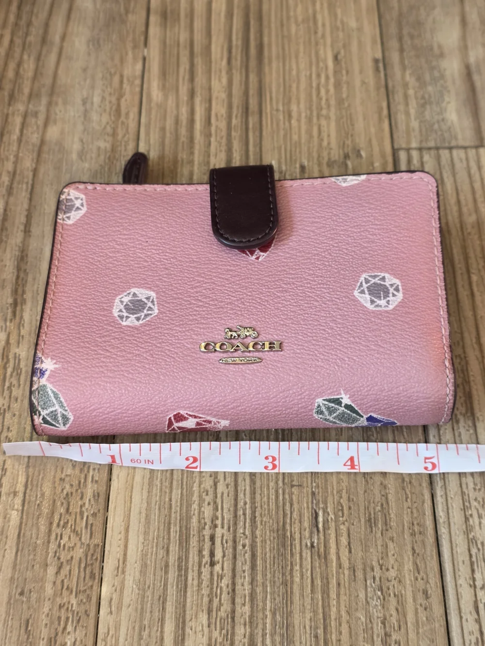 Coach X Disney Limited Edition Snow White Gems Medium Corner Zip Wallet